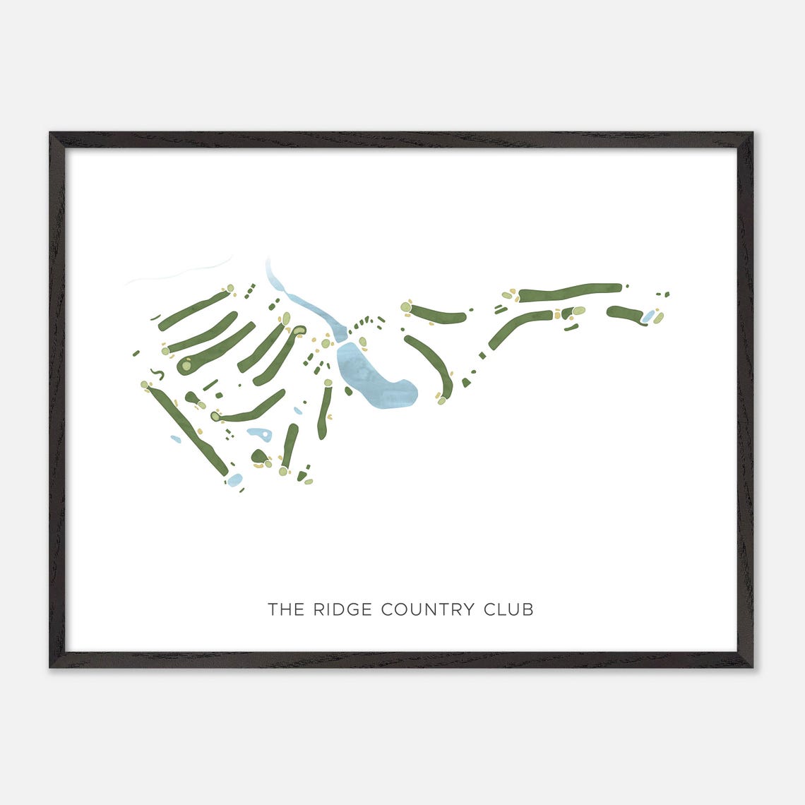The Ridge Country Club New Hampshire Modern Minimalist Golf Poster - Image 5