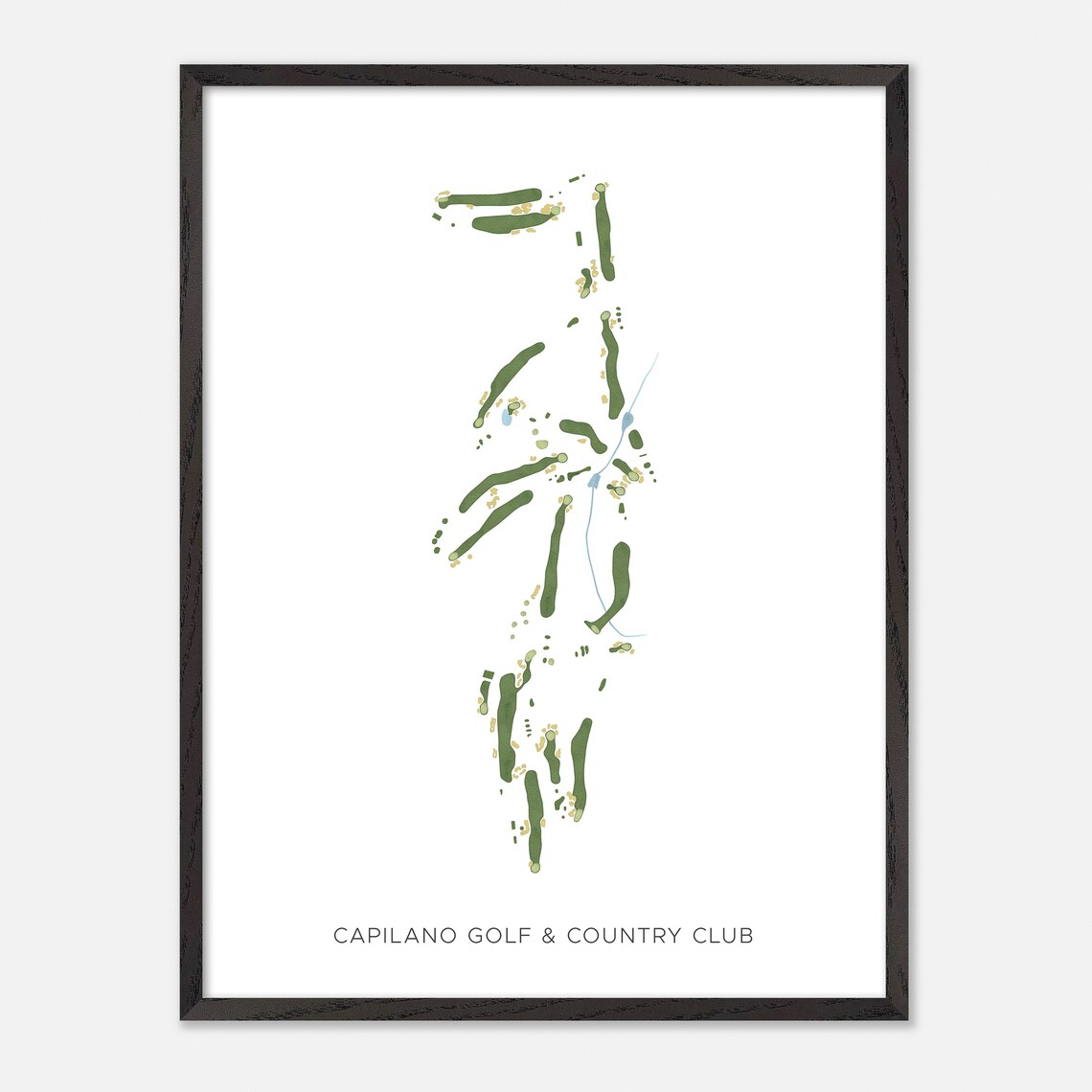 Capilano Golf & Country Club Canada Minimalist Watercolor Golf Map Poster - Image 2