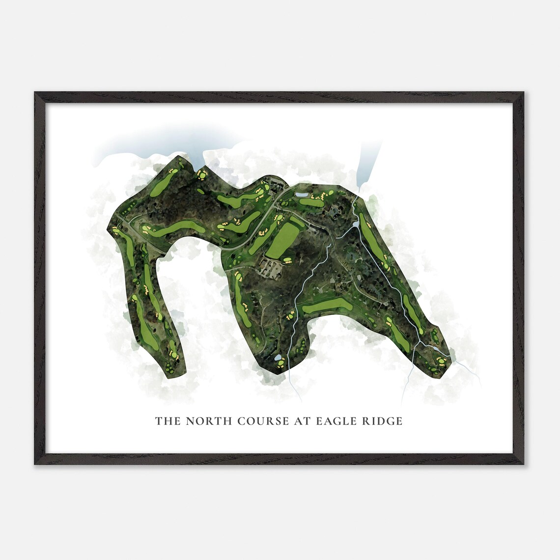 The North Course At Eagle Ridge, Classic Watercolor Map - Image 5