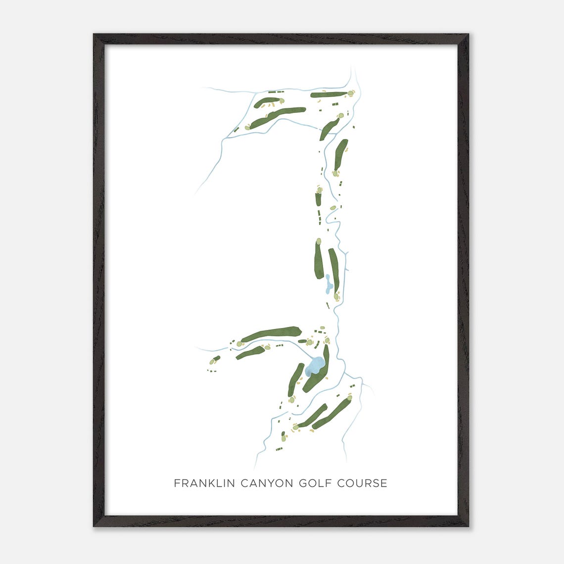 Franklin Canyon Golf Course Minimalist Map Art Golfer Gift Poster - Image 3