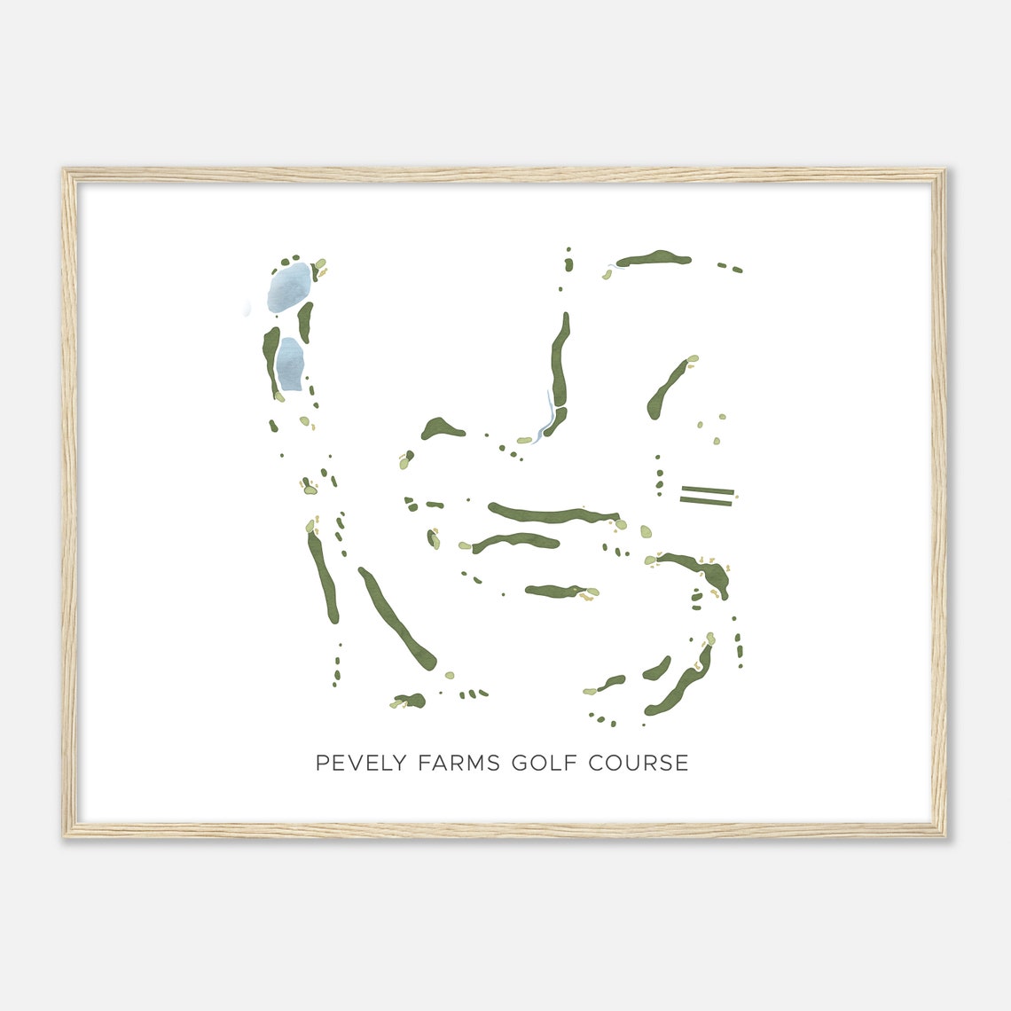Pevely Farms Golf Course Minimalist Watercolor Map Art Poster - Image 2