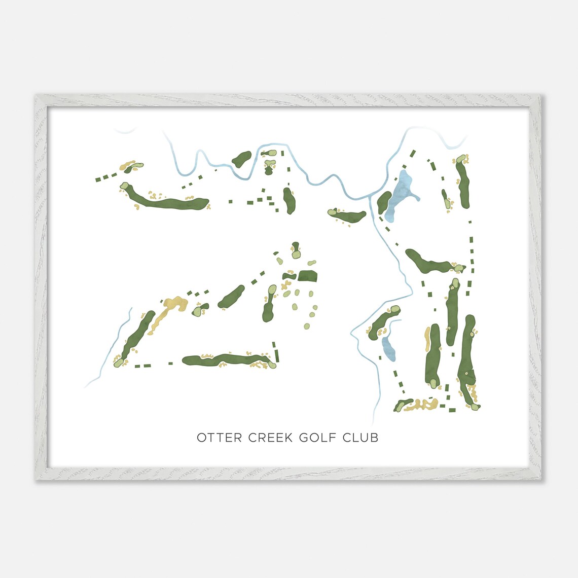 Otter Creek Golf Club Canada Modern Minimalist Map Art Poster - Image 3