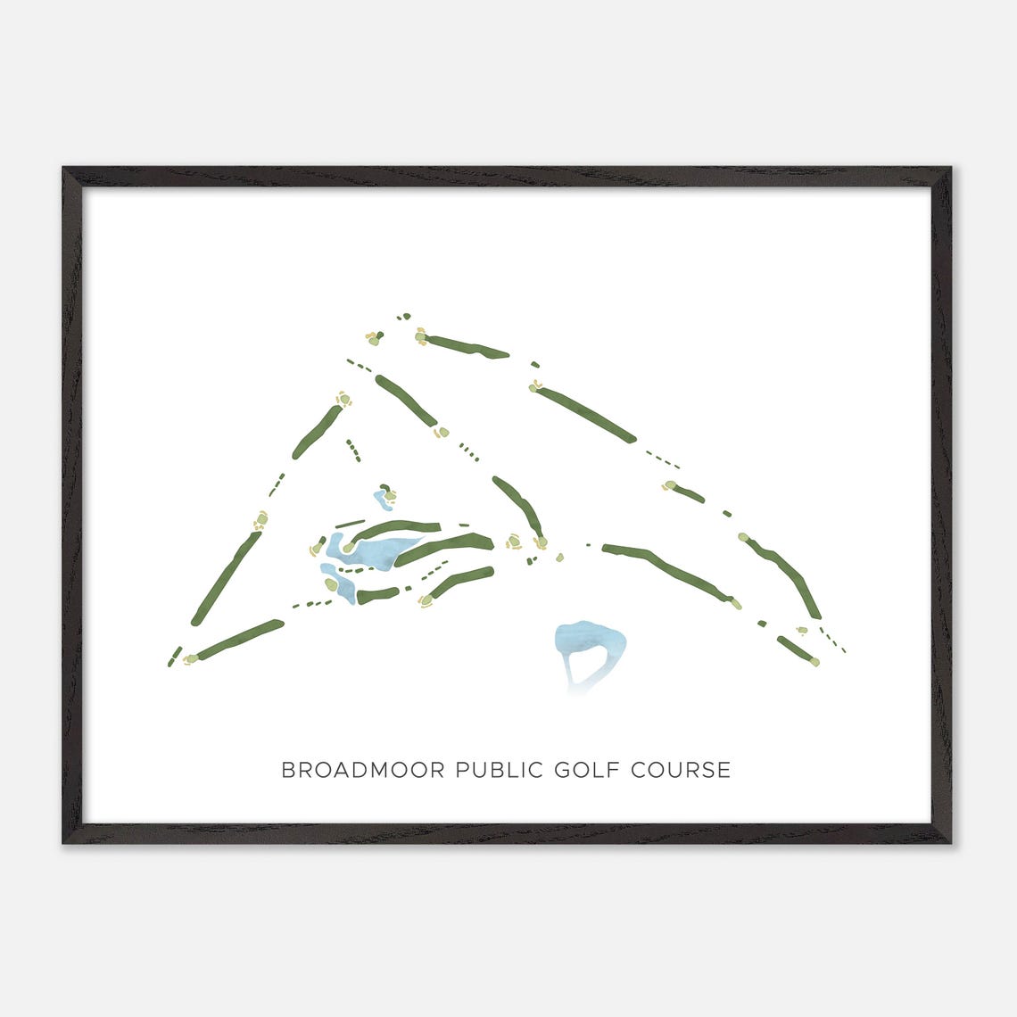 Broadmoor Public Golf Course Sherwood Park Minimalist Poster - Image 4
