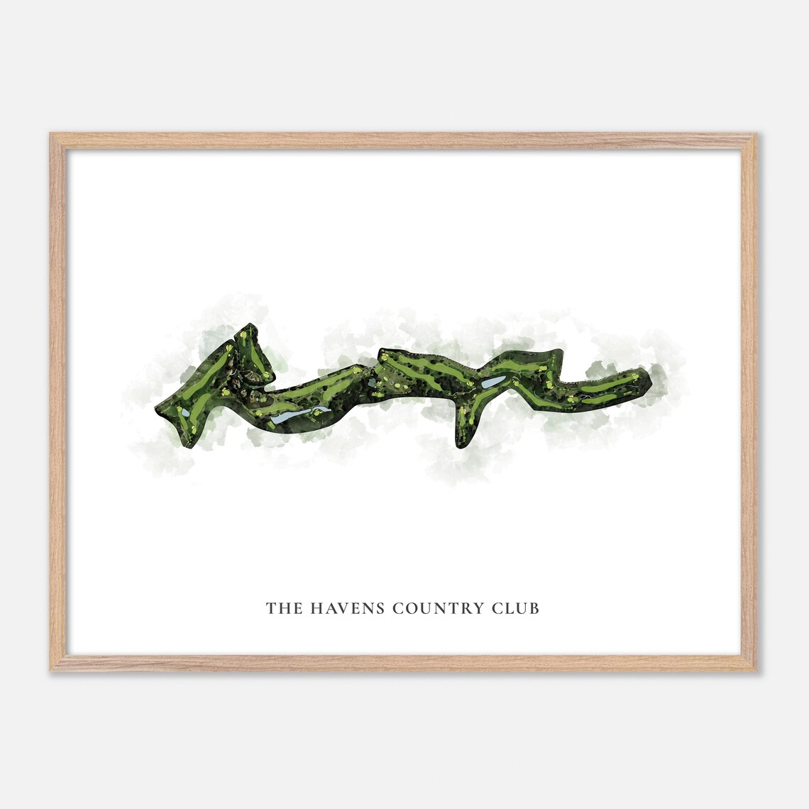 The Havens Country Club Vista California Classic Watercolor Poster