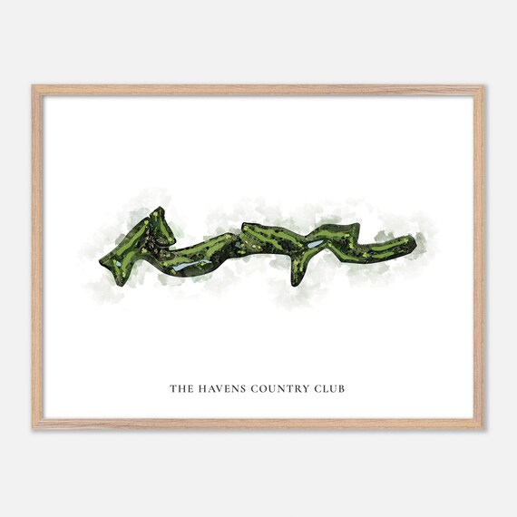 The Havens Country Club Vista California Classic Watercolor Poster