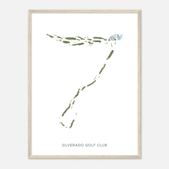 Silverado Golf Club Arizona Modern Watercolor Map Golfer Gift Golf Wall Art Golf Poster Print Course Layout