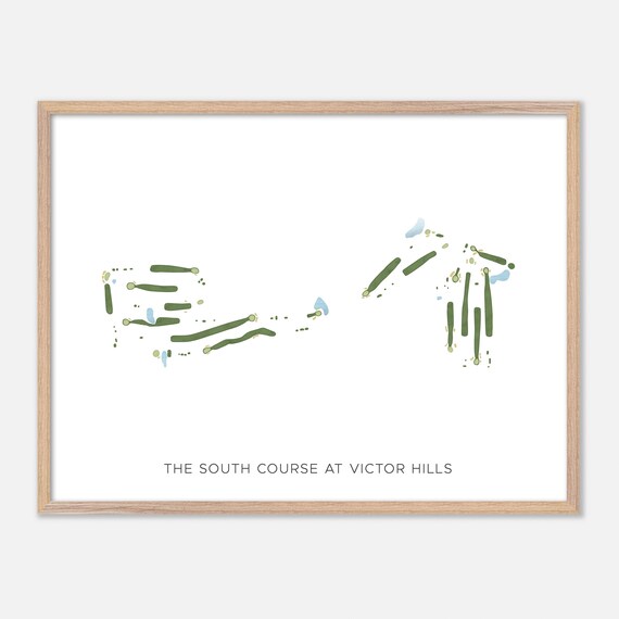 The South Course at Victor Hills Victor New York Modern Watercolor Poster