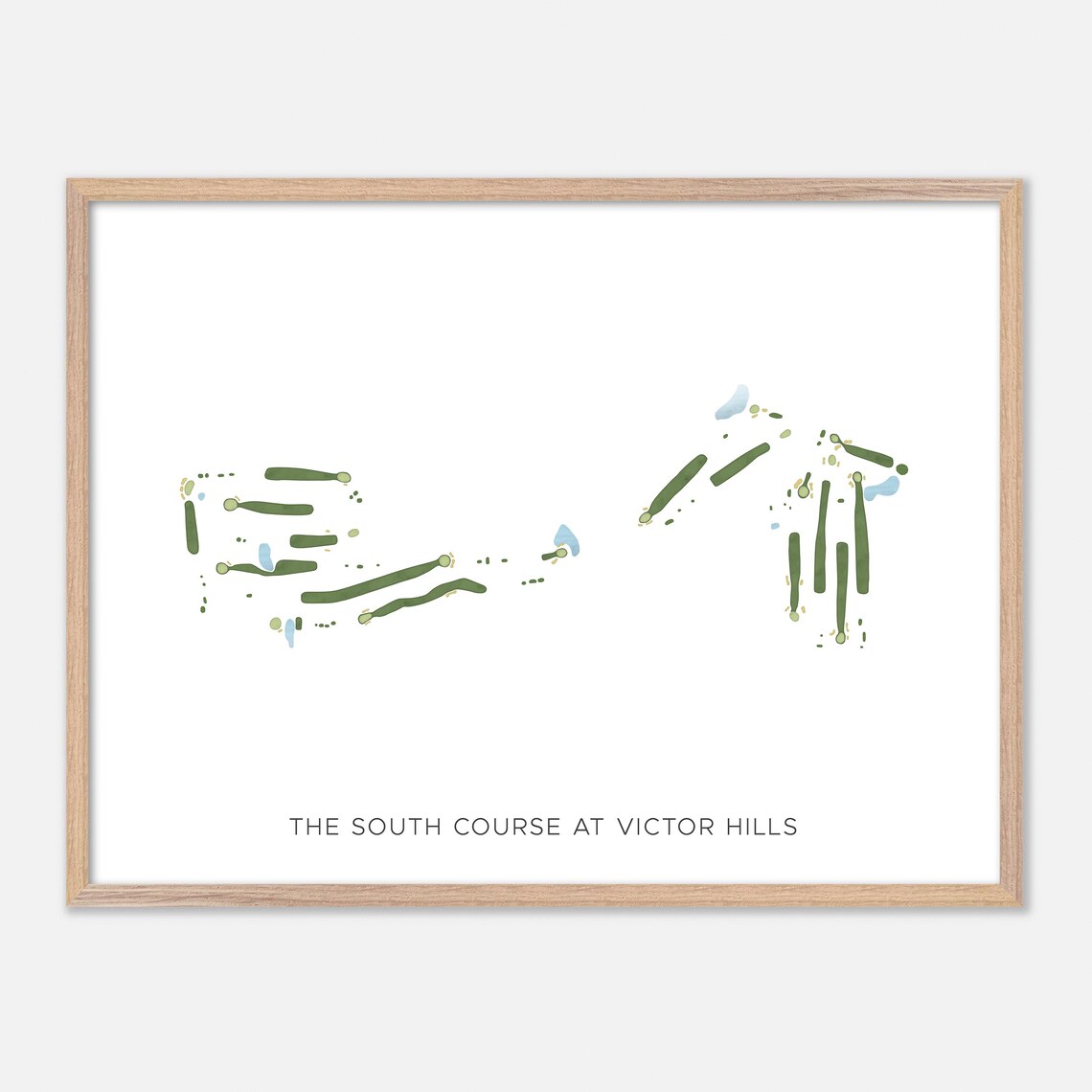 The South Course at Victor Hills Victor New York Modern Watercolor Poster