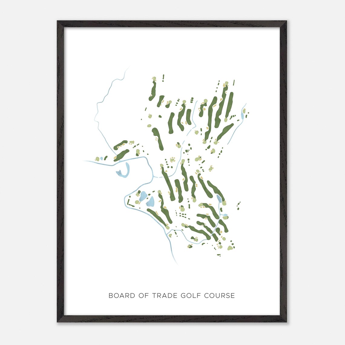 Board of Trade Golf Course Canada Minimalist Watercolor Golf Map Poster - Image 2