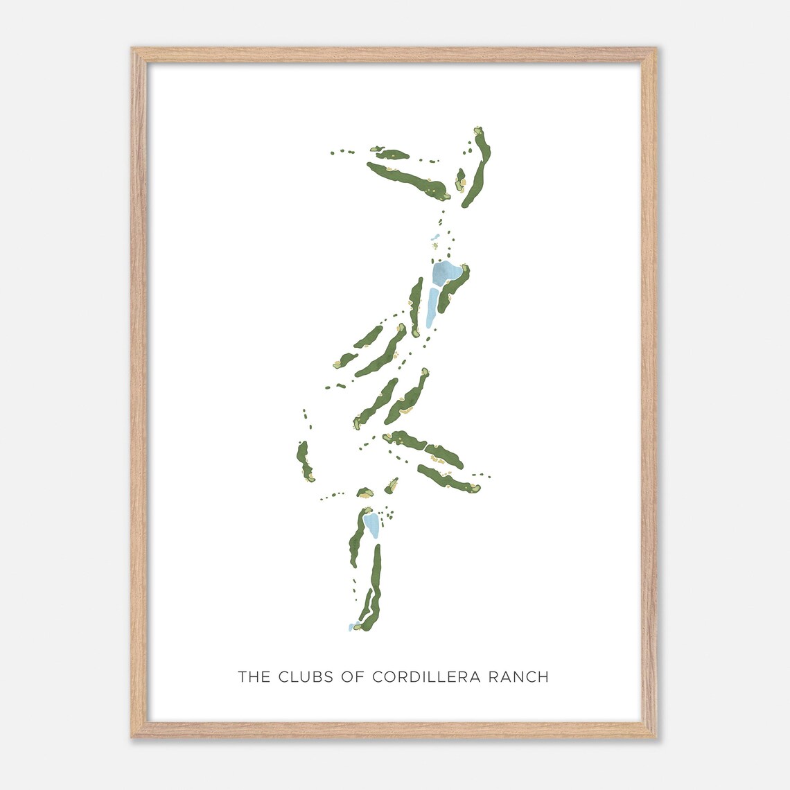 The Clubs of Cordillera Ranch Golf Course Watercolor Map Art Poster - Image 6