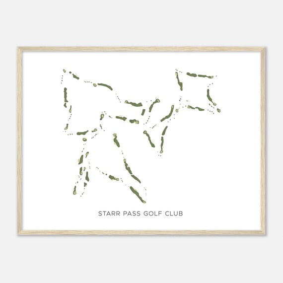 Starr Pass Golf Club Arizona Modern Watercolor Map Golfer Gift Golf Wall Art Golf Poster Print Course Layout
