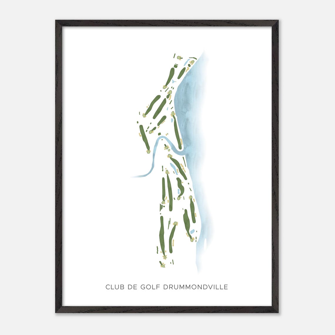 Club de Golf Drummondville Quebec Minimalist Watercolor Poster - Image 2