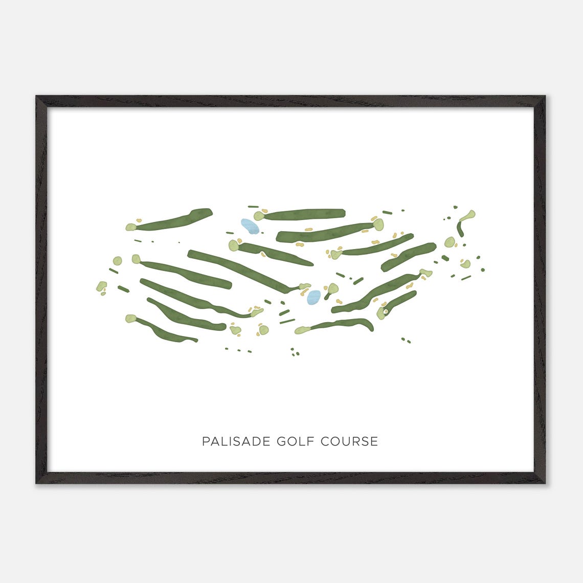 Palisade Golf Course Utah Modern Minimalist Course Map Poster - Image 5
