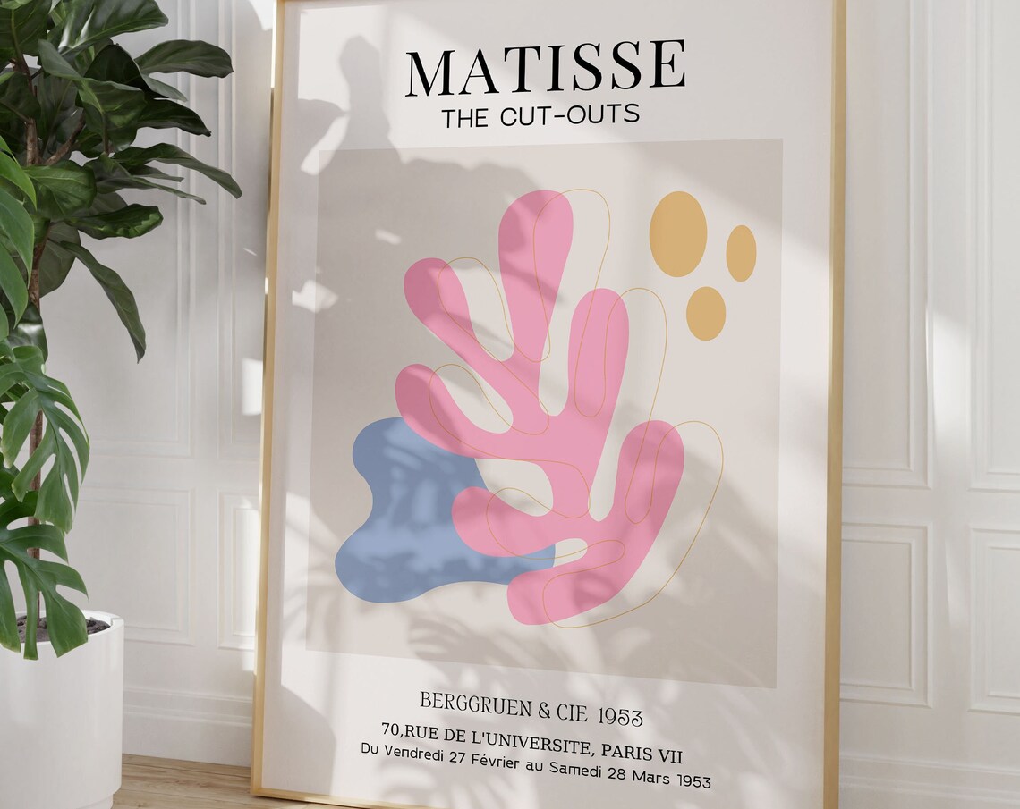 Danish Pastel Decor Danish Pastels Aesthetic Matisse Wall Art Gallery Wall Bundle Abstract Art Blush Pink Pastel Wall Art Print