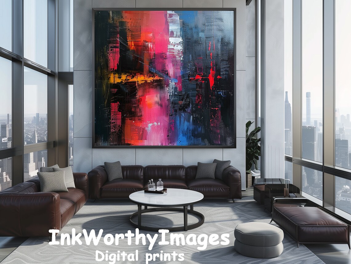 Abstract Color Splash, Modern Vibrant Painting - Image 5