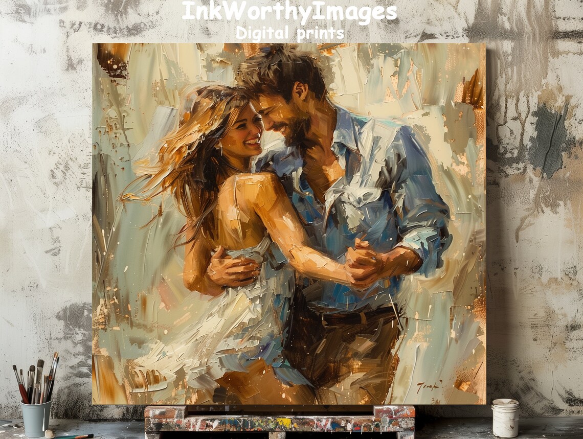 Joyful Dance In Love, Modern Romance Poster