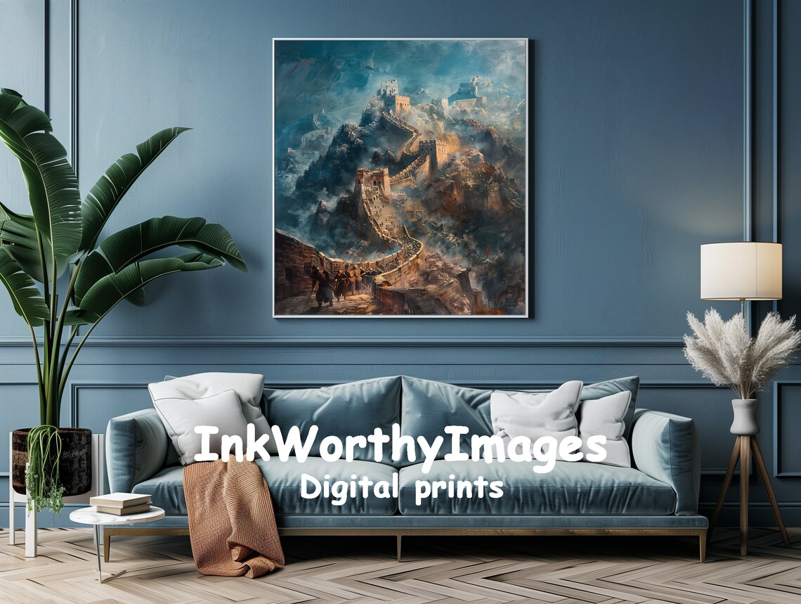 Great Wall Of China Painting, Historical Landscape - Image 2
