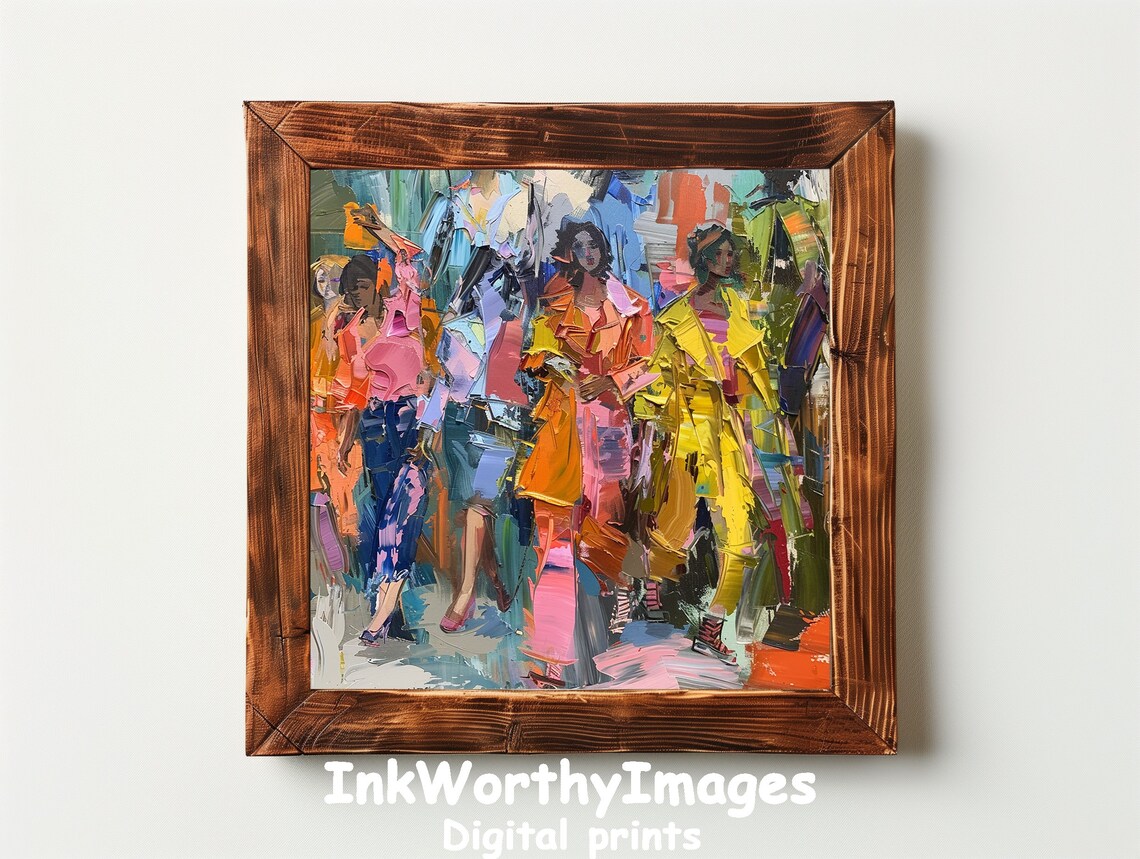City Street Fashion Abstract Urban Art, Modern Decor - Image 3