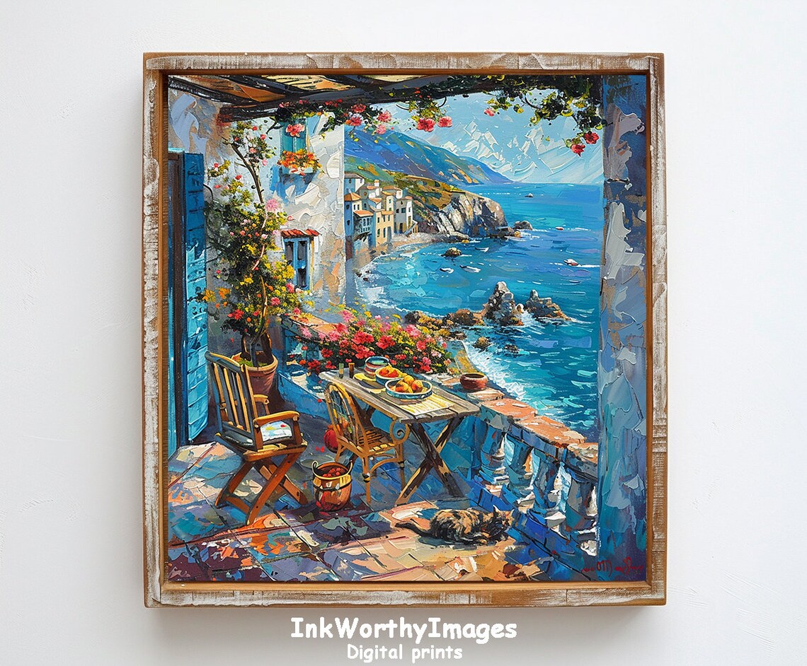 Mediterranean Coastal Terrace, Scenic Ocean View - Image 6