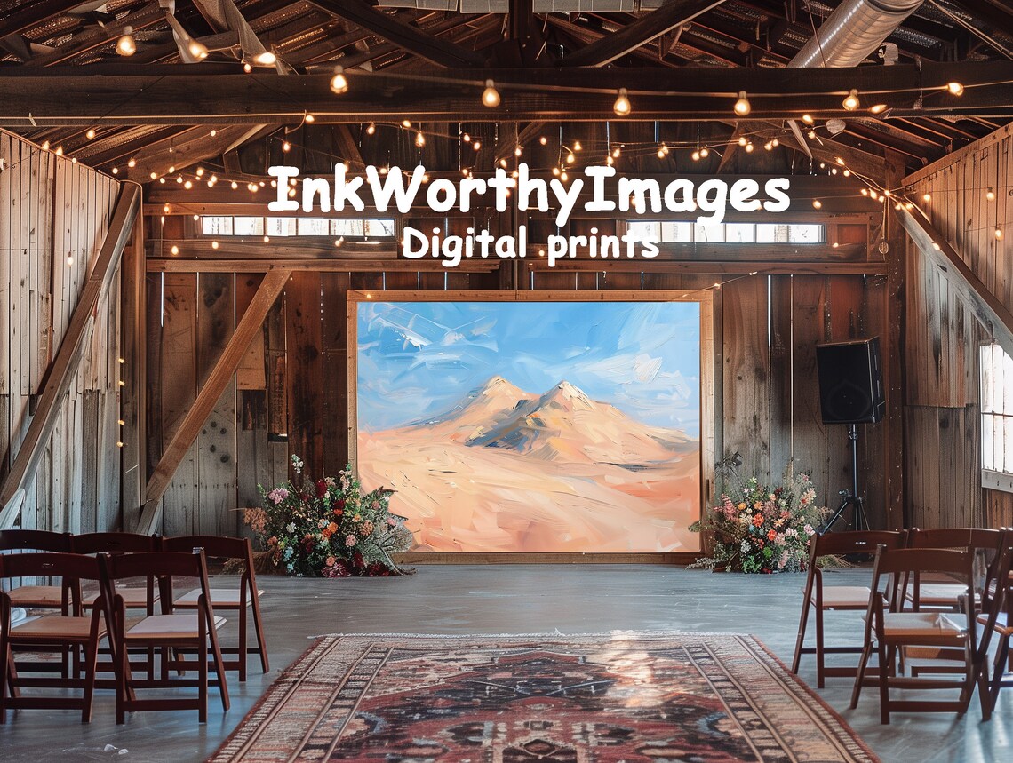 Abstract Desert Landscape, Pastel Sand Dunes - Image 6
