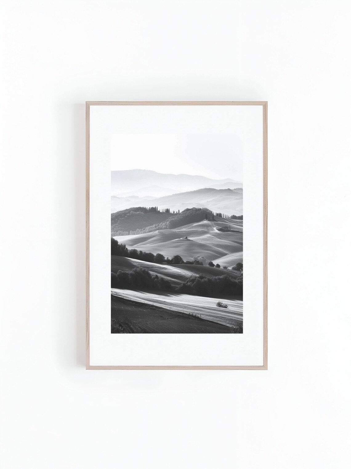 Tuscany Italy Rolling Hills, Landscape Photo