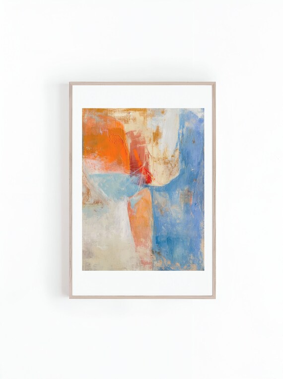 Abstract Oil Painting, Modern Home Decor
