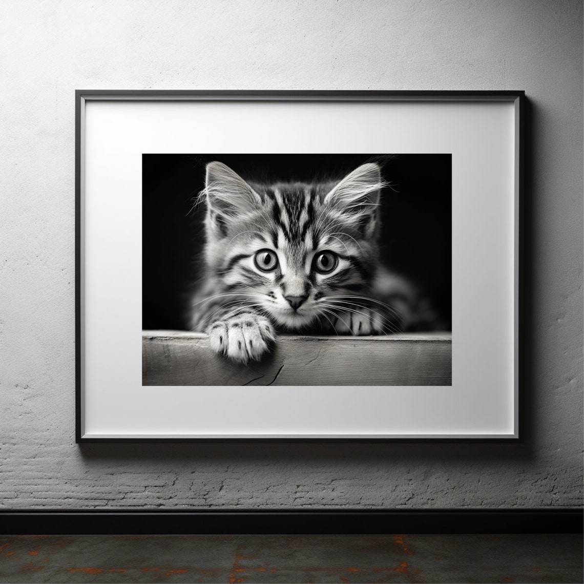 Portrait Of Small Kitten Cat Lover Gifts Print Kitten Photo Wall Art Animal Poster Kitten Print Animal Art Instant - Image 3