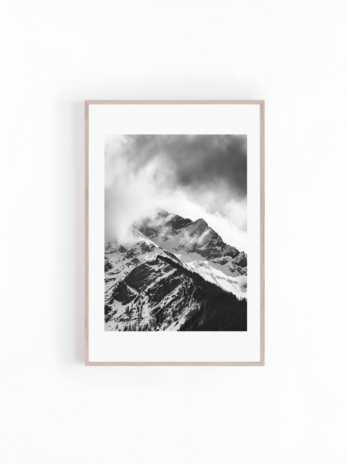 Swiss Alps Mountain Range, Beautiful Landscape Print