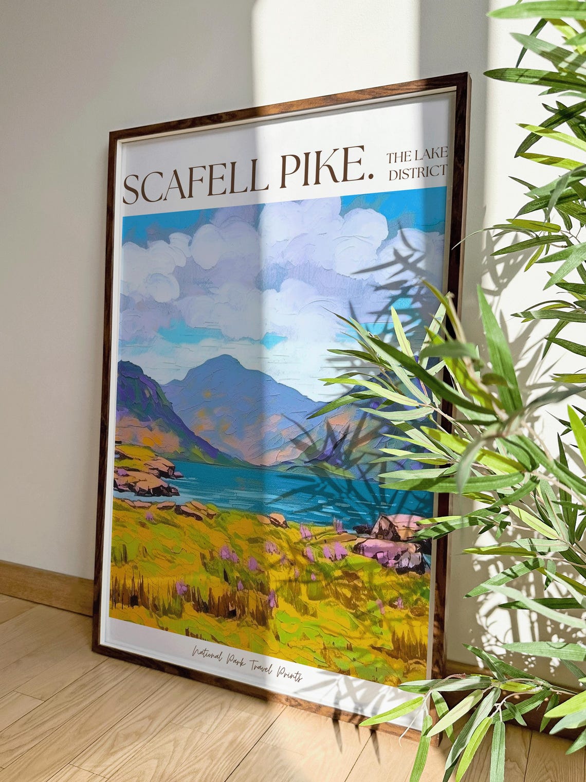 Scafell Pike Lake District Travel Poster, Mountain Decor - Image 5