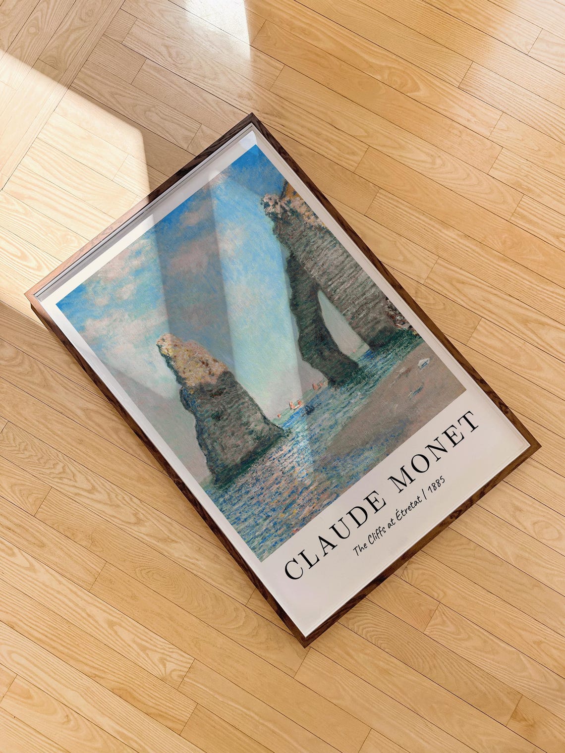 Claude Monet The Cliffs At Tretat, Vintage Poster - Image 5