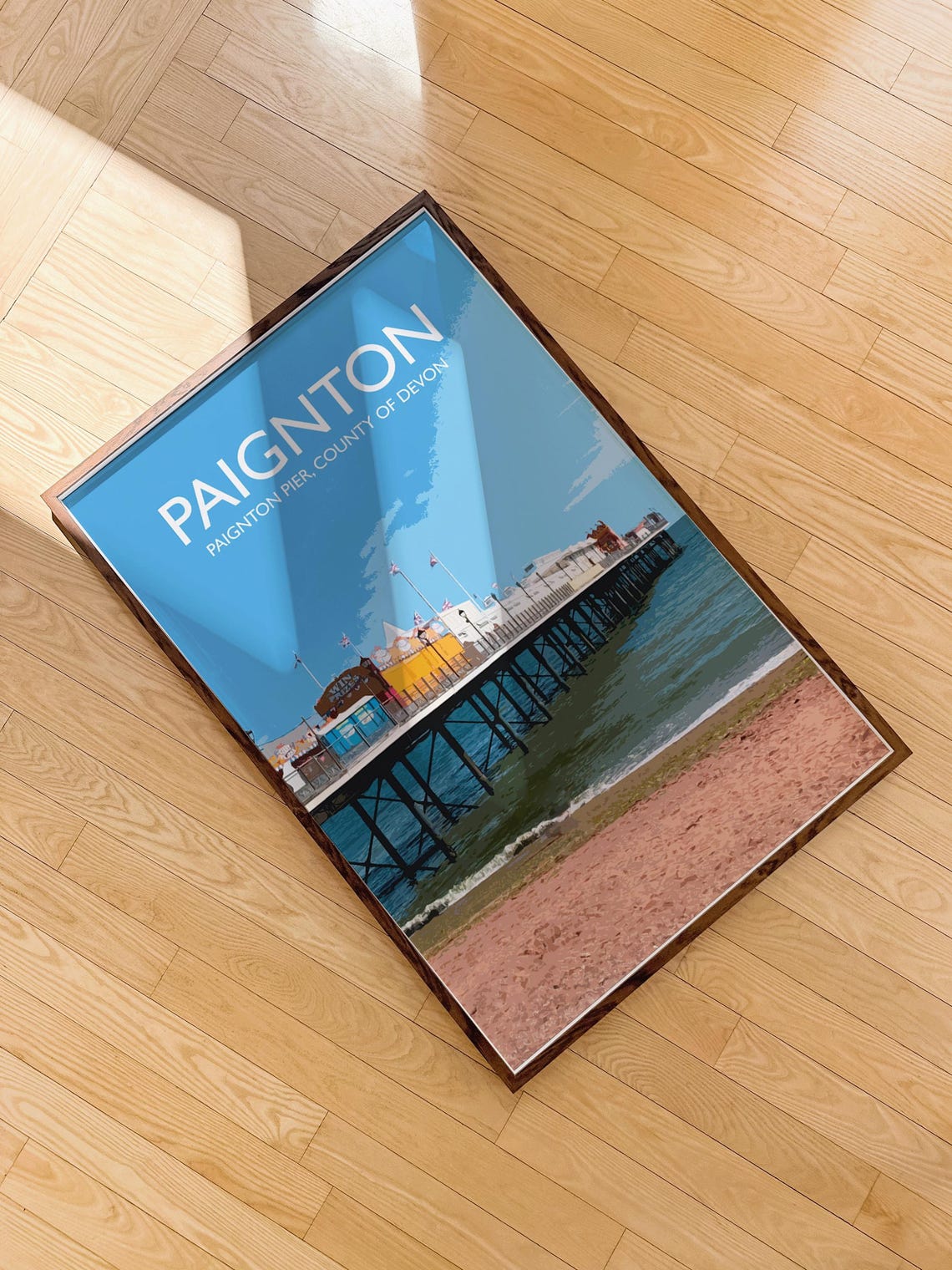 Paignton Pier Poster, British Coastline - Image 4