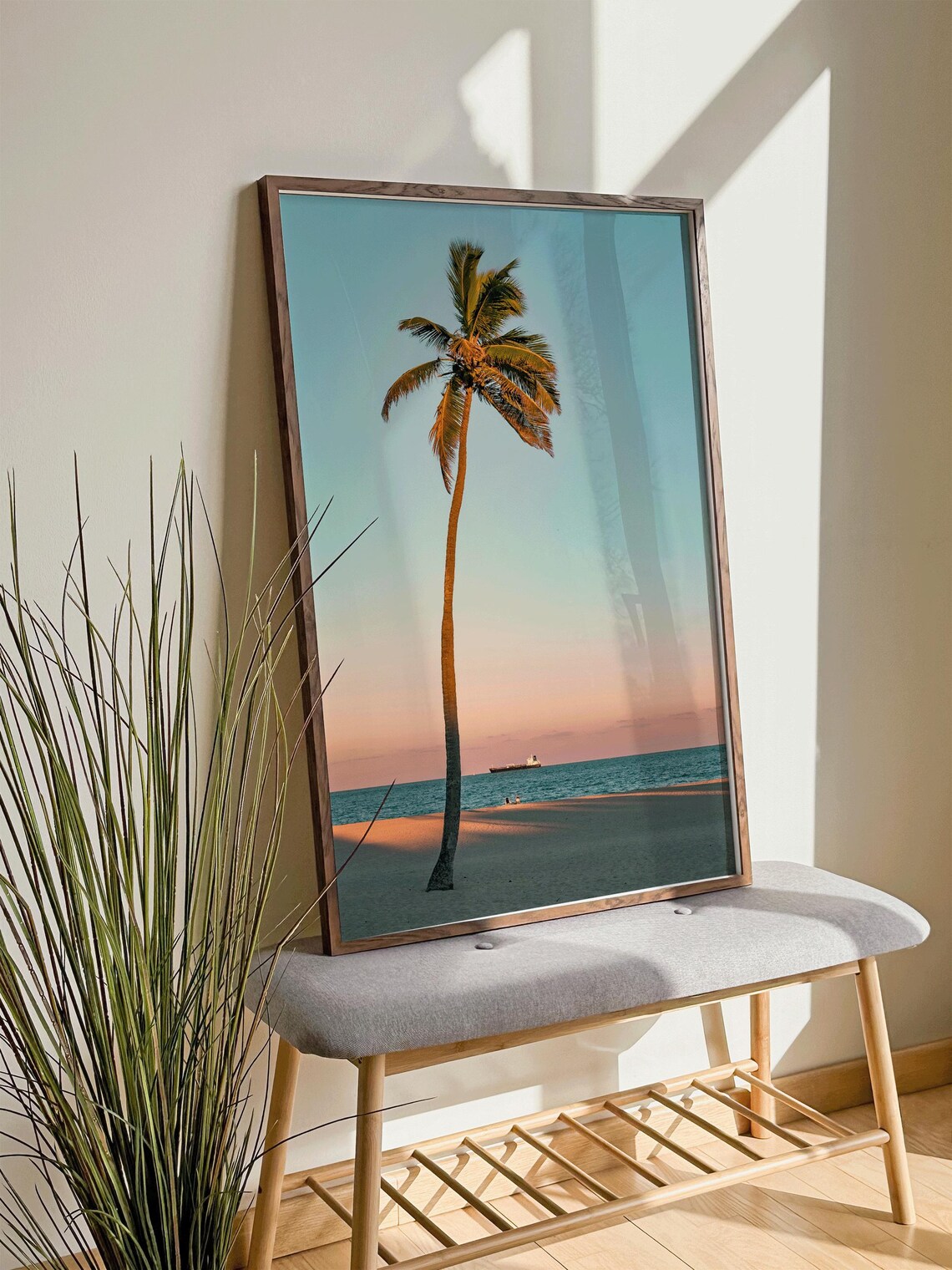 Palm Tree Beach Photography, Summer Sunset Art Print - Image 5