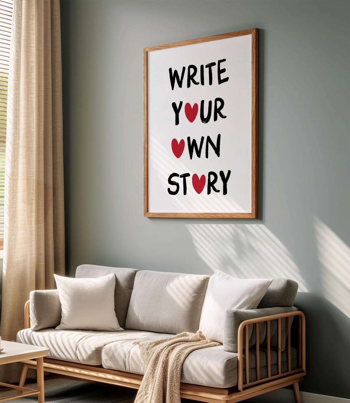Write Your Own Story Encouraing Prints Preppy Retro Girl Power Wall Art Inspirational Quote Wall Art For Girls Self Love Print Self Care Art - Image 2