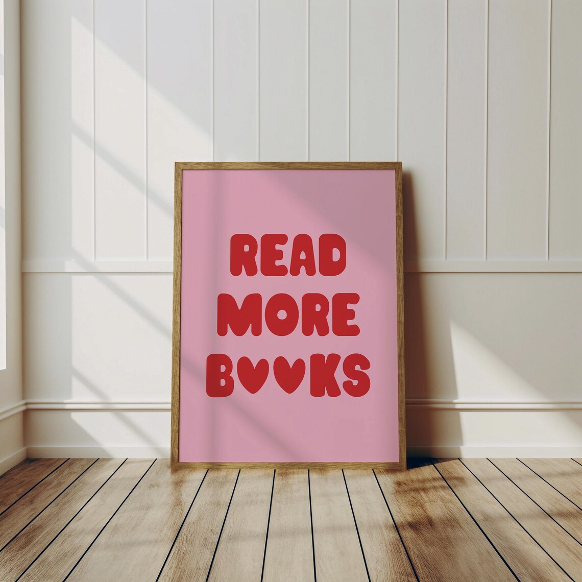 Read More Books Minimalist Art Print, Library Decor - Image 3