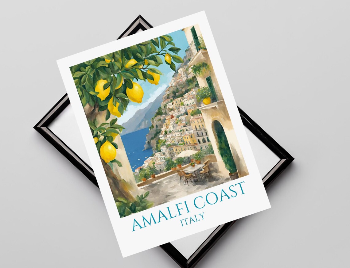 Amalfi Coast Travel Poster, Italian Wall Art Print - Image 2