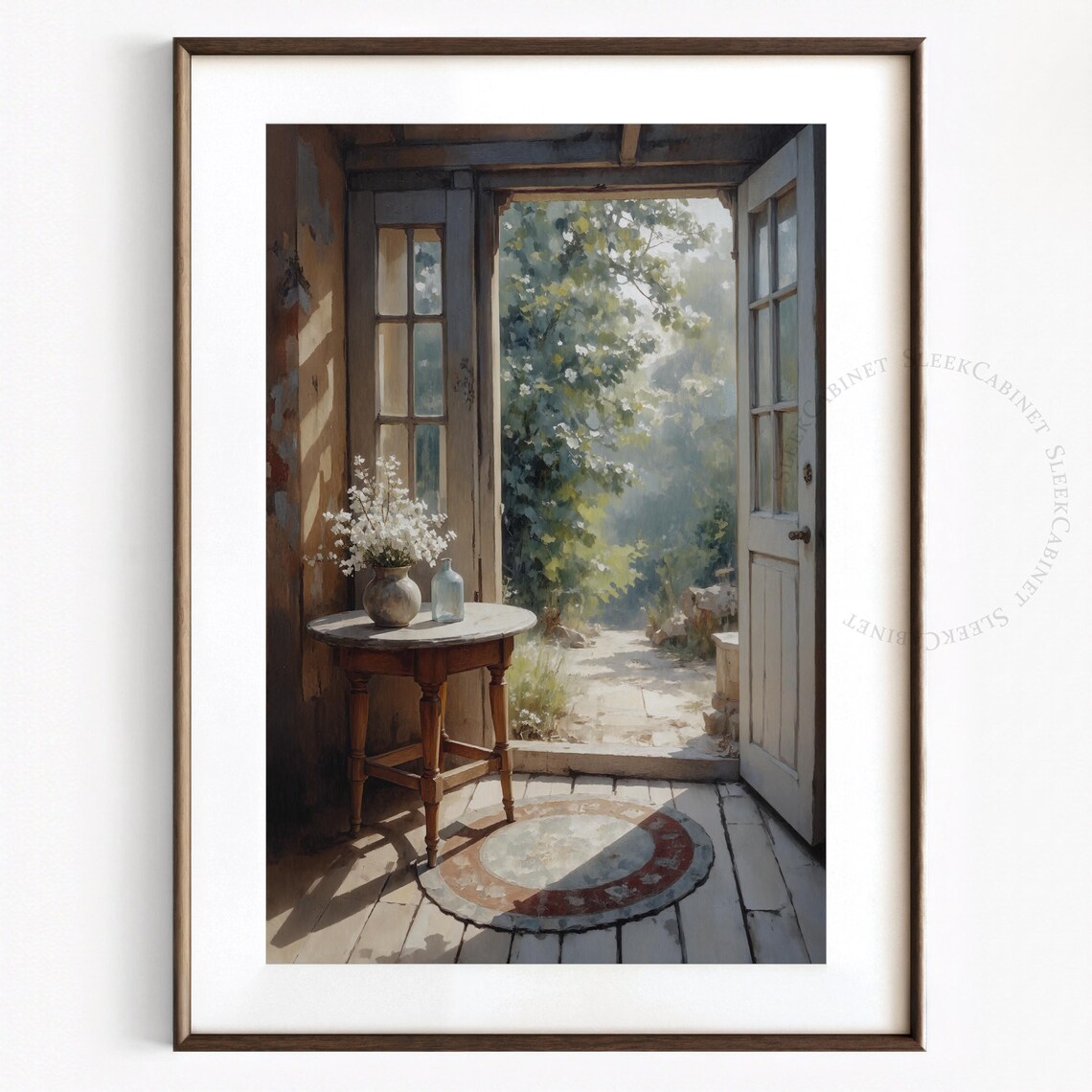Rustic Cottage Doorway Art Print, Vintage French Country - Image 2