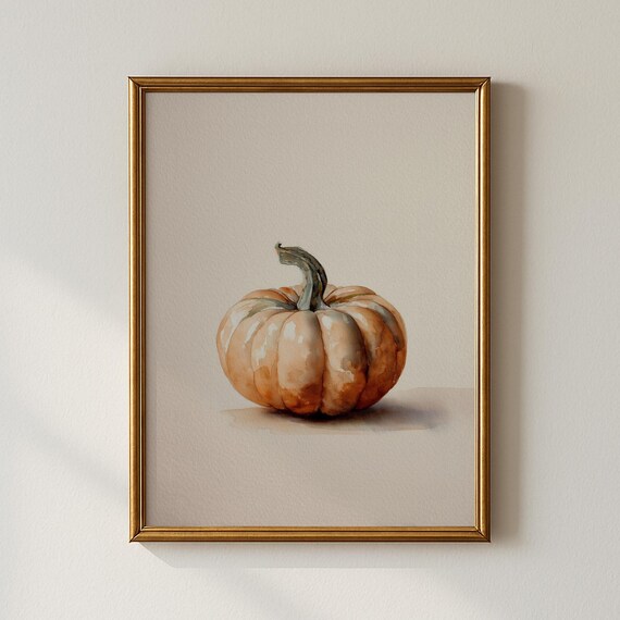 Halloween Pumpkin Print Holiday Wall Art Kitchen Collected Prints Cpp621