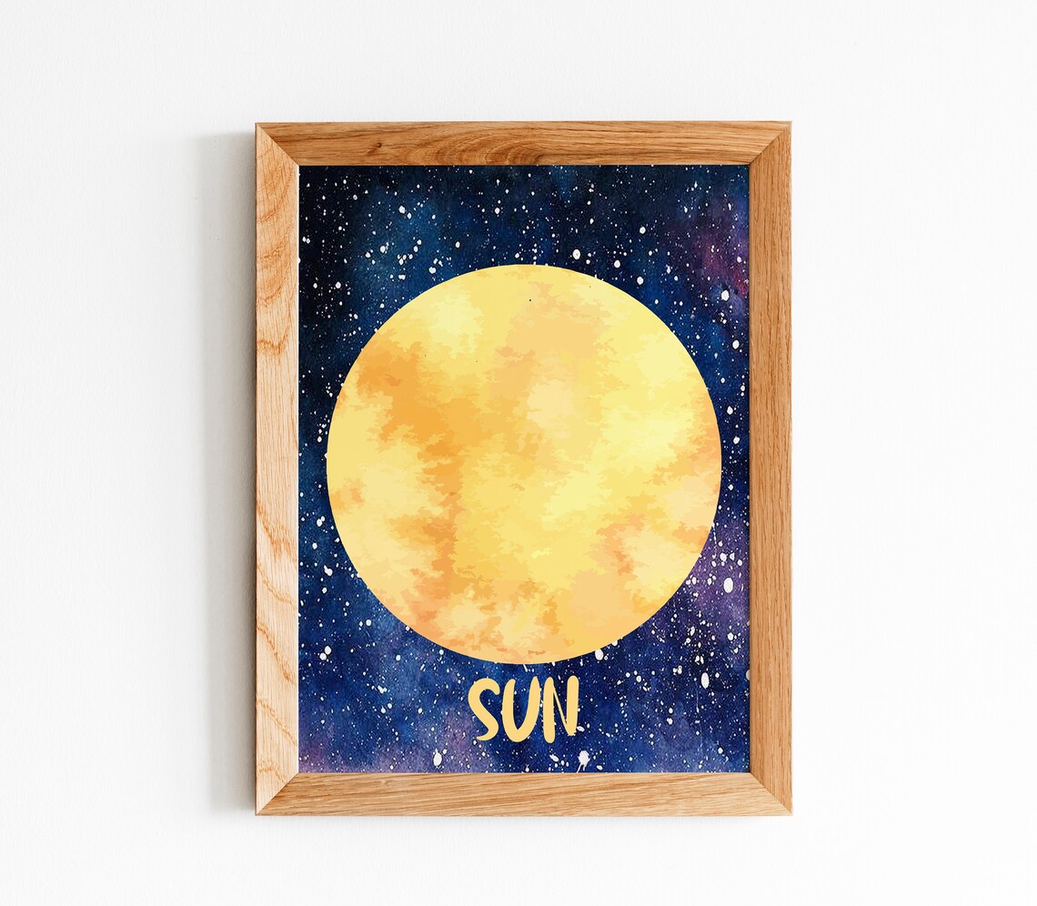 Solar System Wall Art, Nursery Decor Poster - Image 8