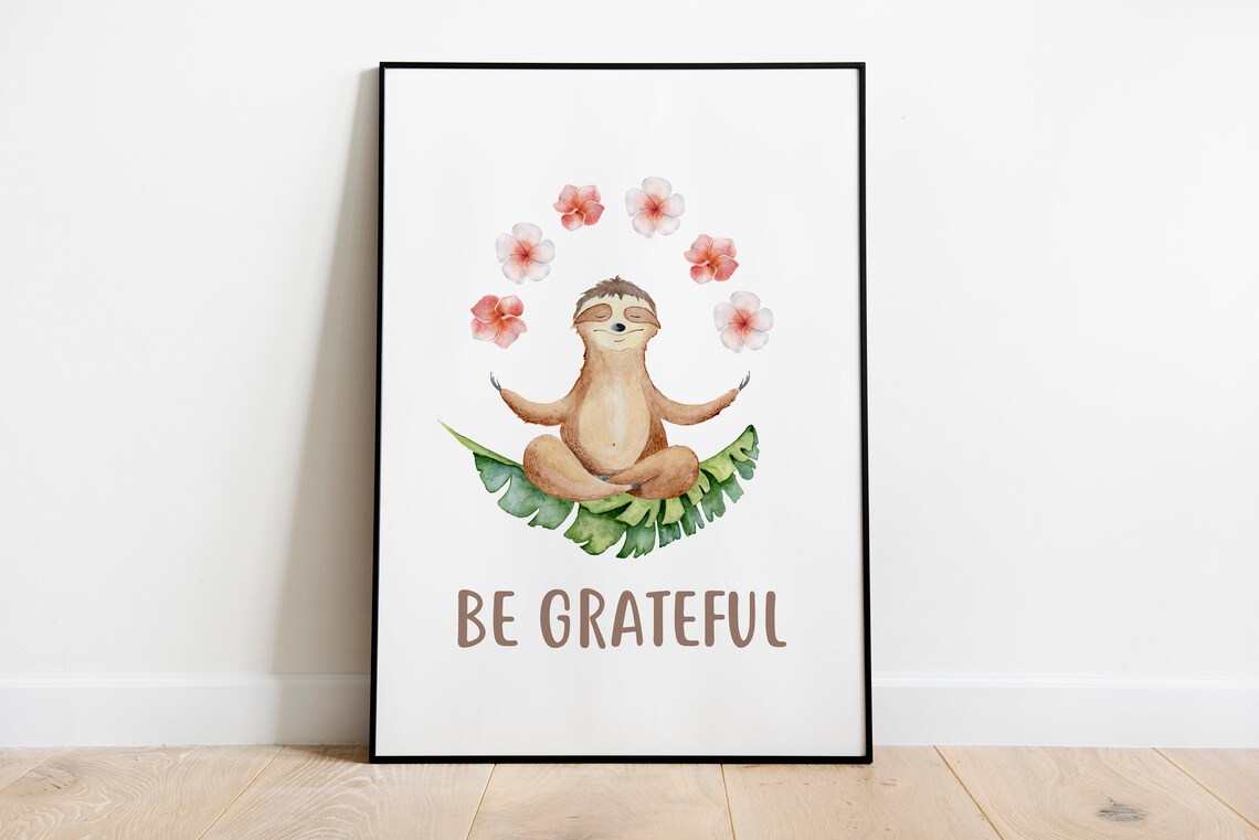 Sloth Baby Nursery Decor, Cute Art Print - Image 4