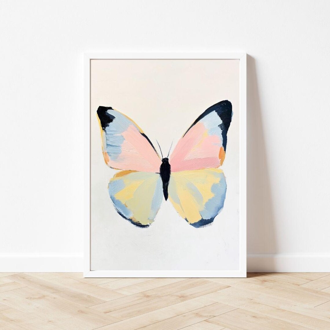 Butterfly Watercolor Art Print, Pastel Tween Room - Image 3