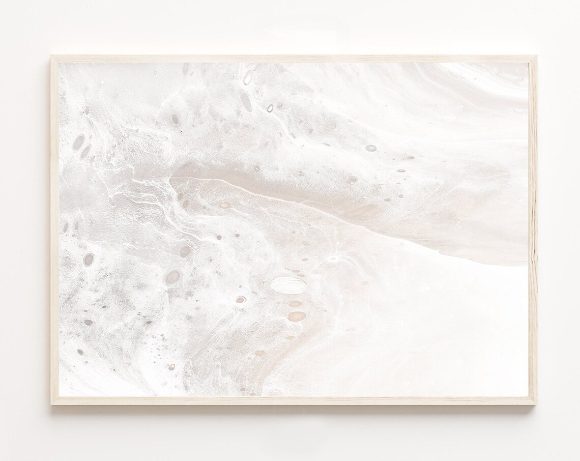 Abstract Print, Neutral Tones Modern Minimalist