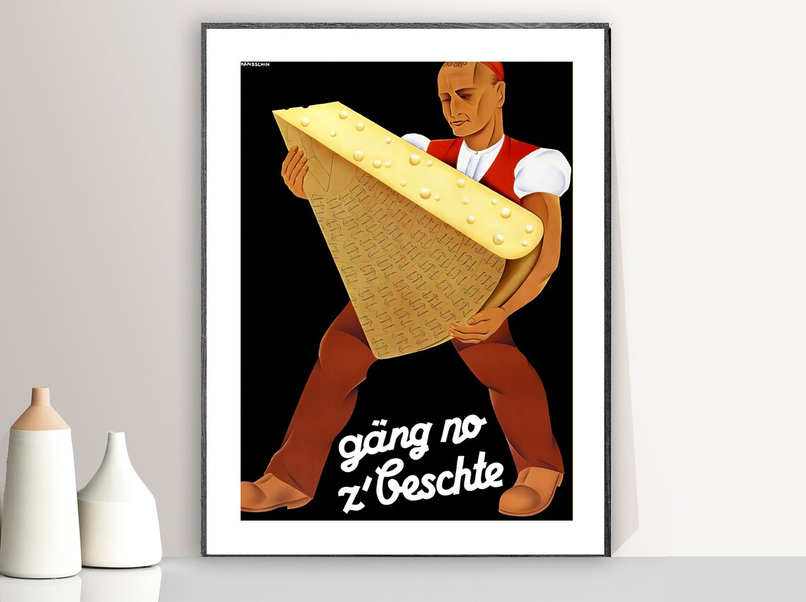 Gng No Zbeschte Vintage Fooddrink Poster