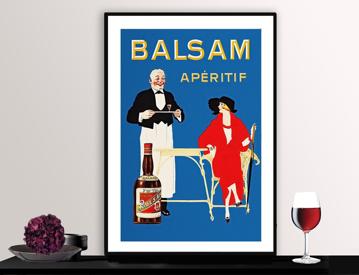 Balsam Aperitif Vintage Poster Print, Gift Idea