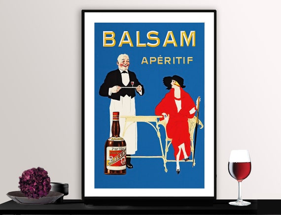 Balsam Aperitif Vintage Poster Print, Gift Idea