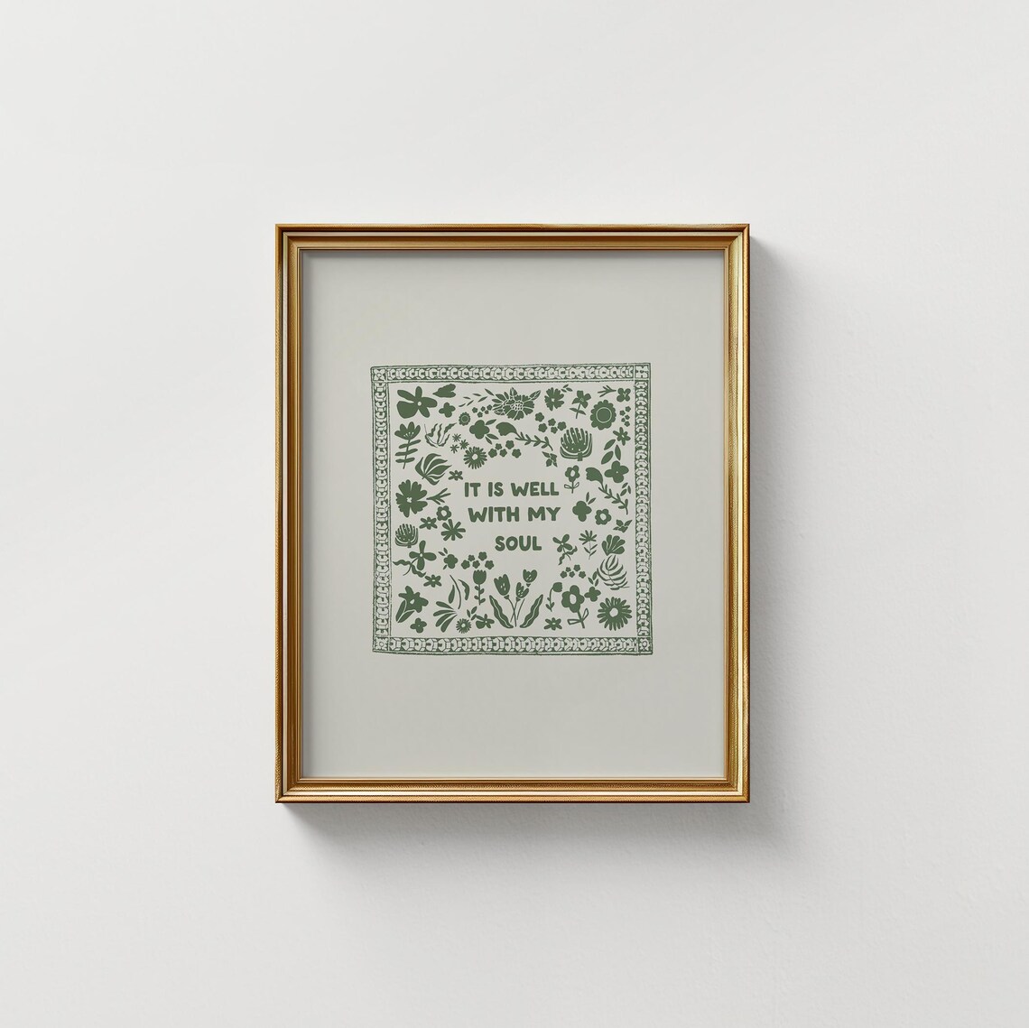 It Is Well With My Soul Abstract Vintage Art Print - Image 4