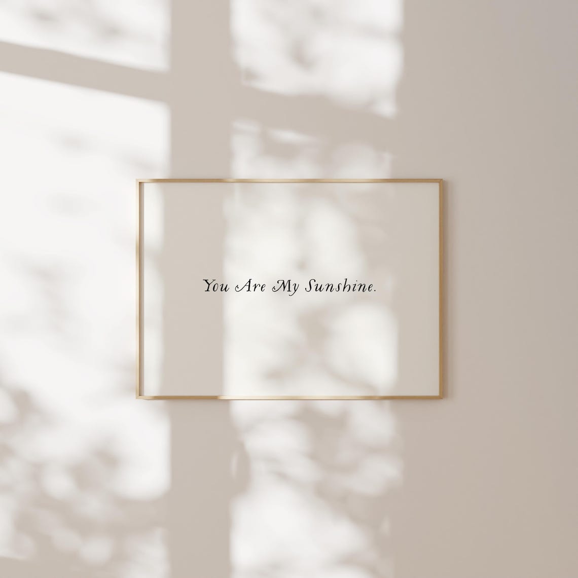 You Are My Sunshine Horizontal Print Wall Art Minimalist Nursery Decor Print - Image 2