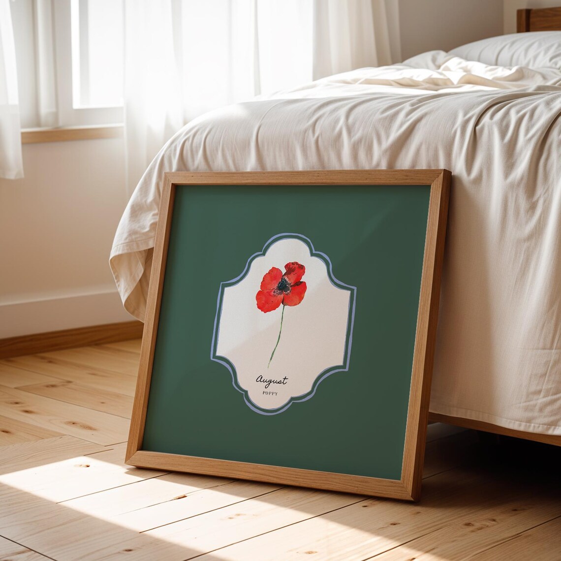 August Birth Month Flower Personalized Gift Art Print - Image 5