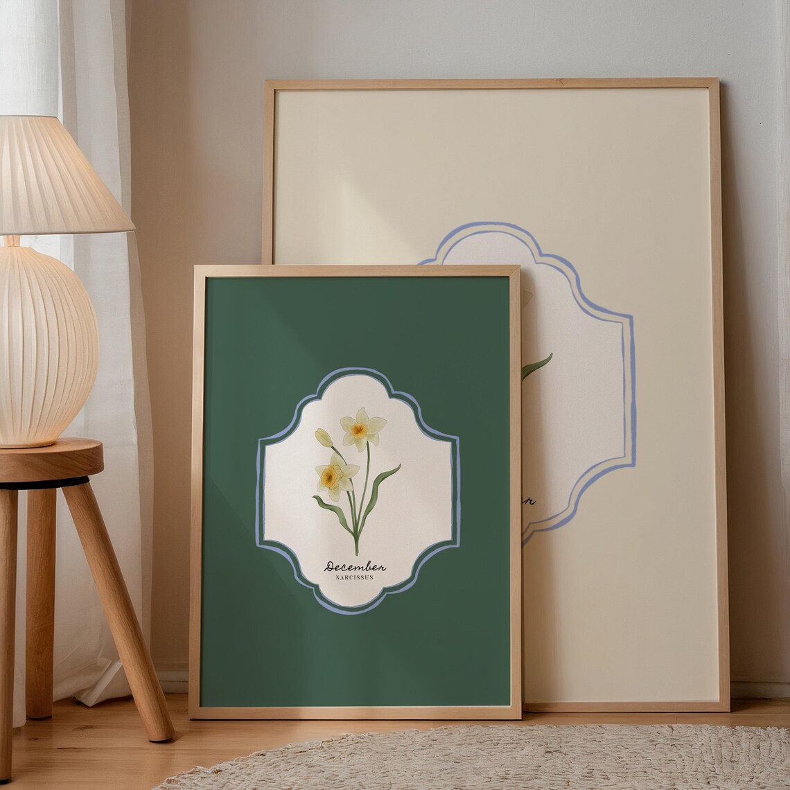December Birth Flower Illustration, Vintage Botanical Art Print - Image 2
