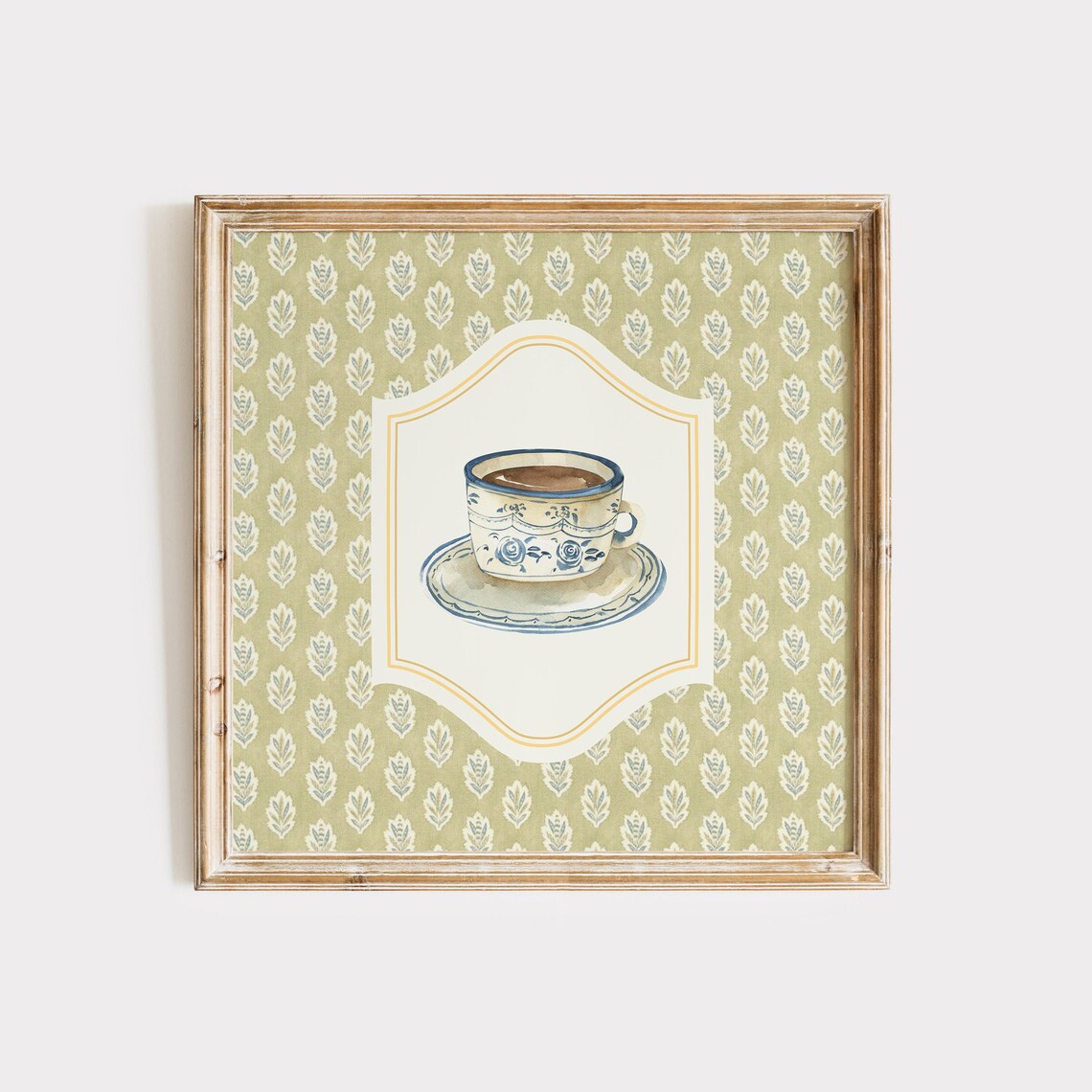 Vintage Coffee With Grandma Art Print, Kitchen Decor - Image 5