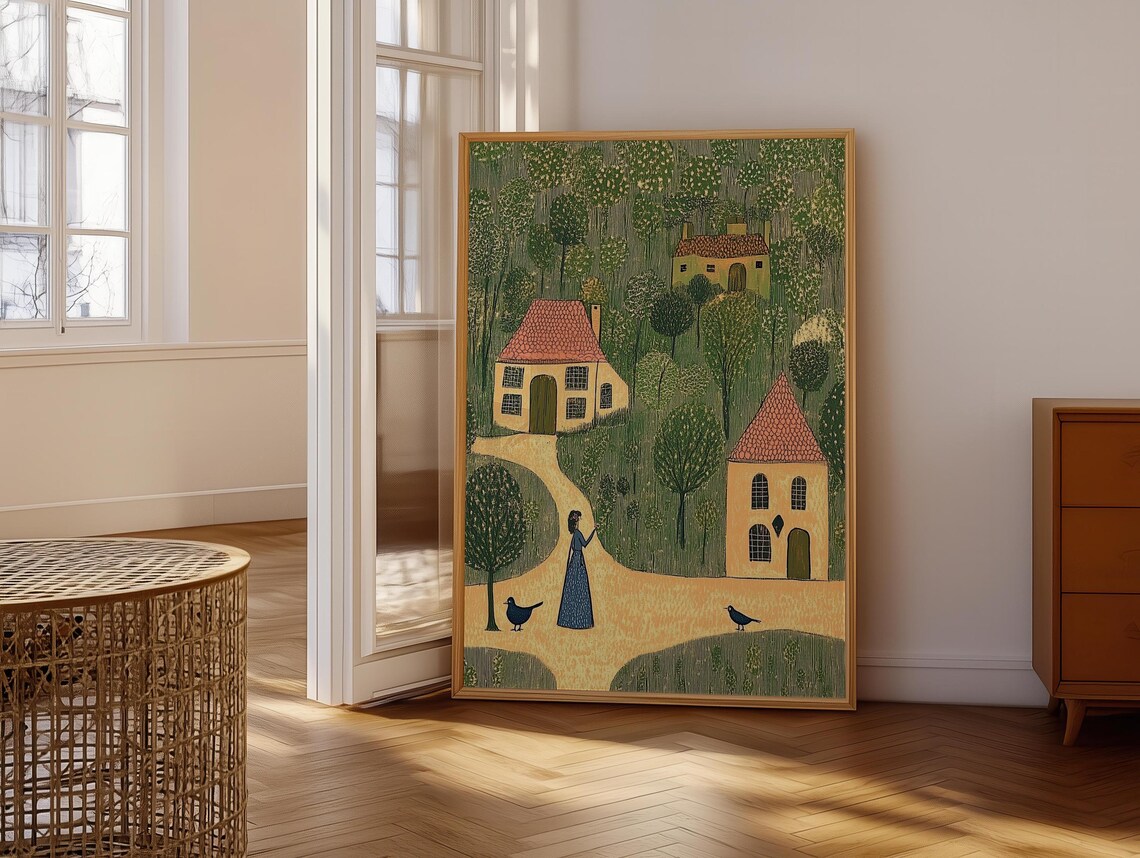 Textile Wall Art Tapestry, Boho Minimalist Art Print - Image 6